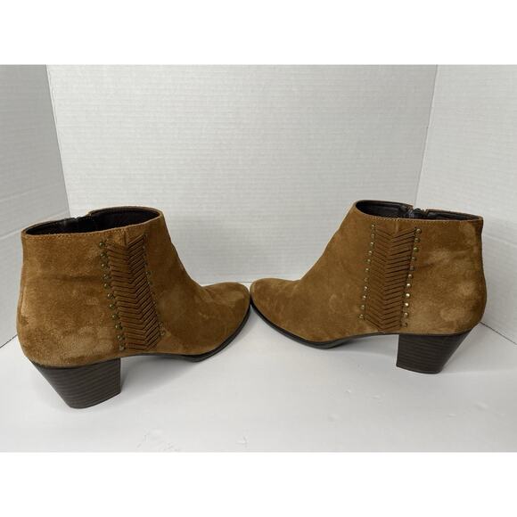 Franco Fortini Women's Brown Suede Boots 122251 Nicolette Size 10 - Picture 5 of 8